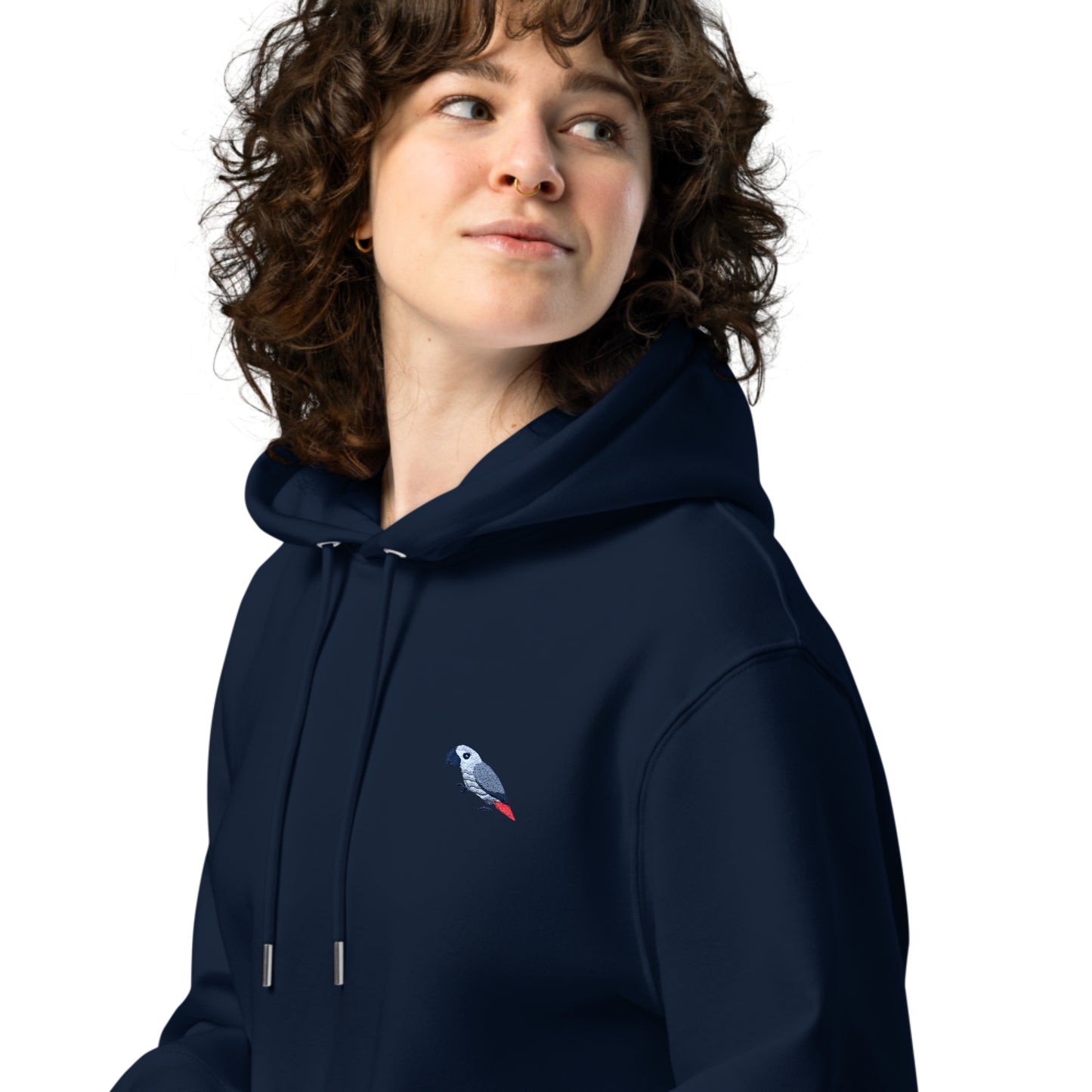 Intelligence Hoodie - African Grey Parrot