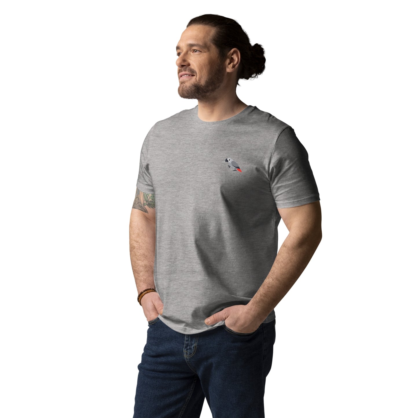 Intelligence Tee - African Grey Parrot