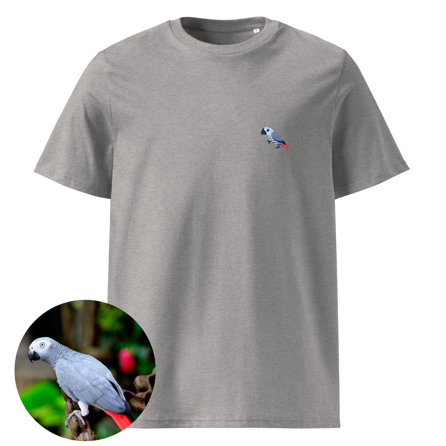 Unisex premium T-shirt  - African Grey Parrot