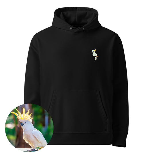 Unisex Premium Eco Hoodie - Yellow-crested cockatoo