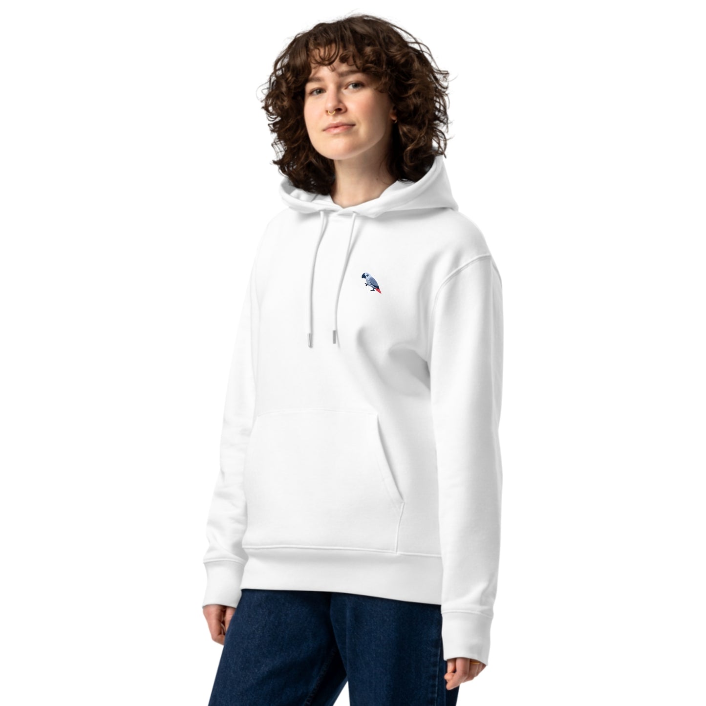 Intelligence Hoodie - African Grey Parrot