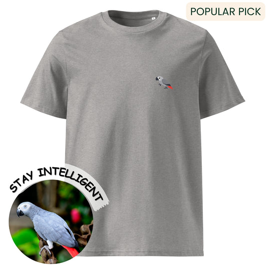 Intelligence Tee  - African Grey Parrot