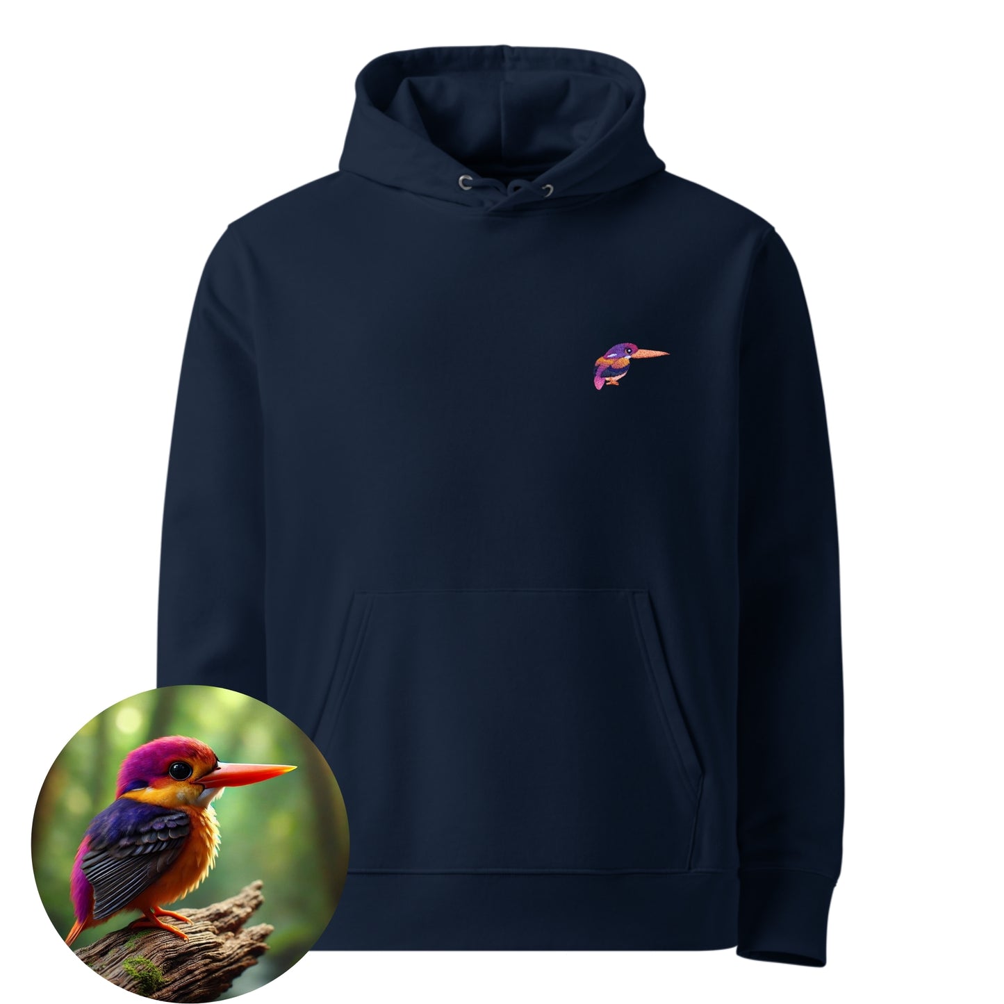 Unisex Premium Eco Hoodie - Phillippine Dwarf Kingfisher