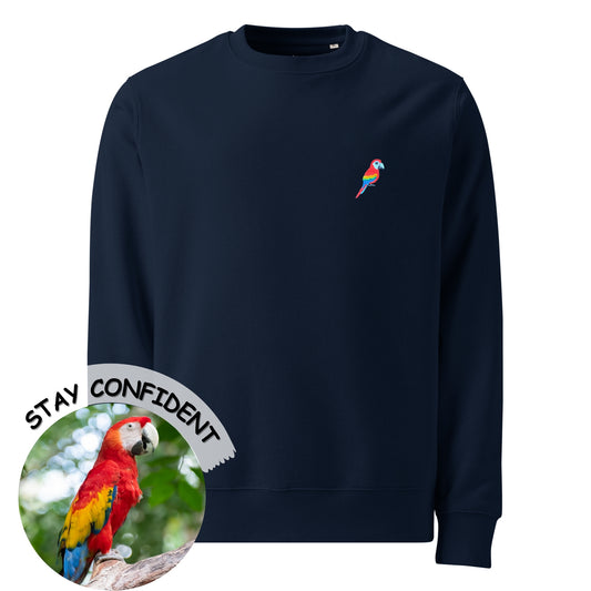 Confidence Sweatshirt - Scarlet Macaw