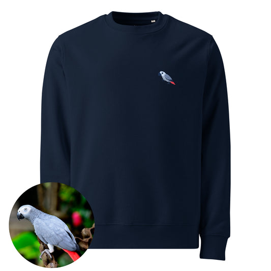 Unisex premium Sweatshirt - African Grey Parrot