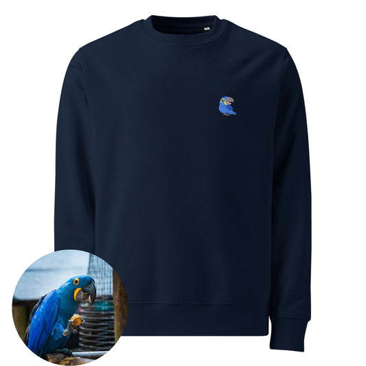 Unisex premium Sweatshirt - Hyacinth Macaw